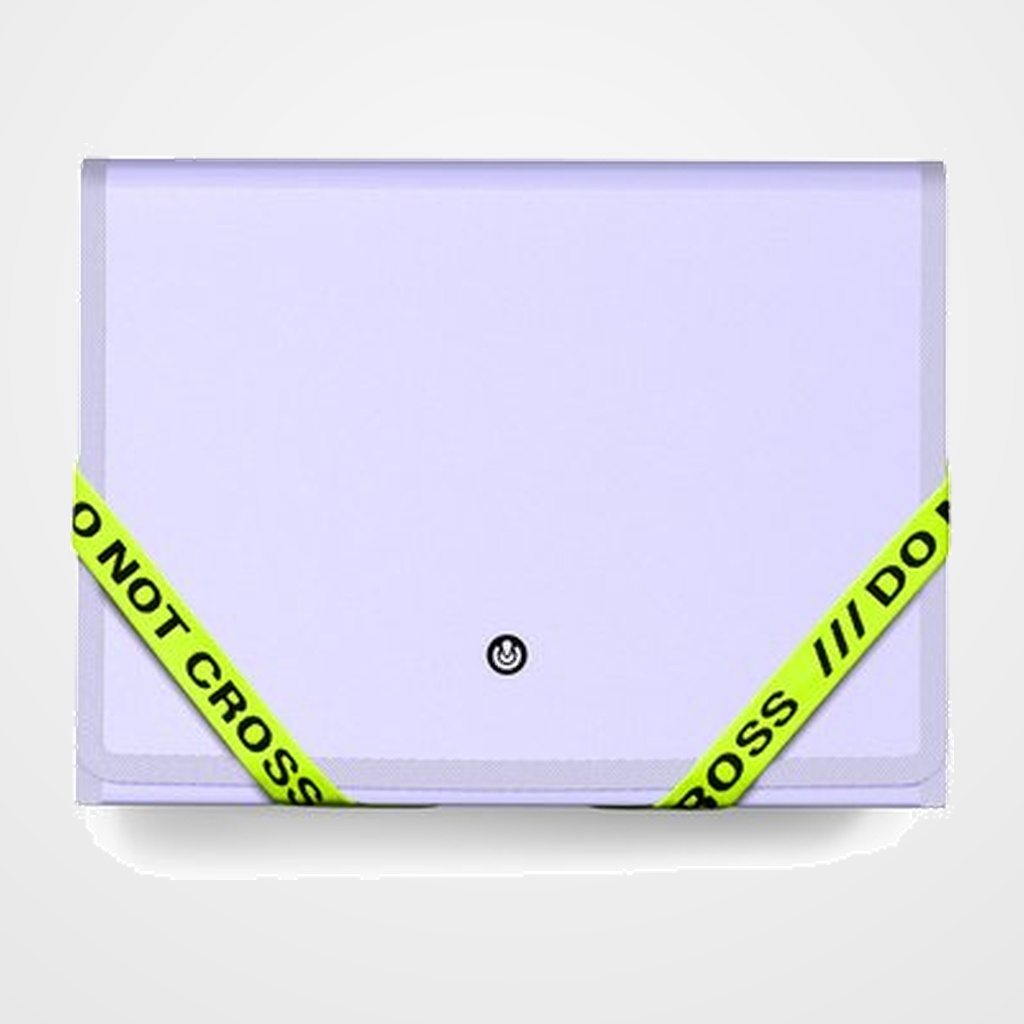 CLASIFICADOR ACORDEON CARCHIVO DO NOT CROSS PP Fº 13 DPTOS.GOMAS MAUVE