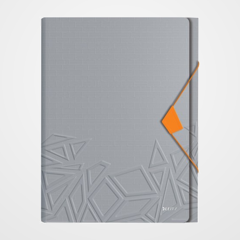 CLASIFICADOR ACORDEON LEITZ URBAN CHIC PP A4 6 SEPARAD. GRIS