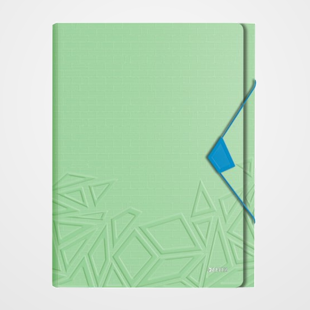 CLASIFICADOR ACORDEON LEITZ URBAN CHIC PP A4 6 SEPARAD. VERDE