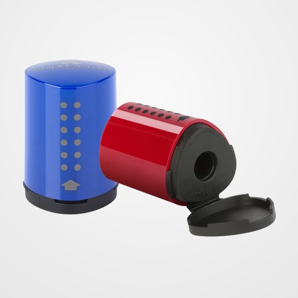 [13701345] AFILALAPIZ FABER-CASTELL GRIP MINI CON DEPOSITO SURTIDOS (2 col.)