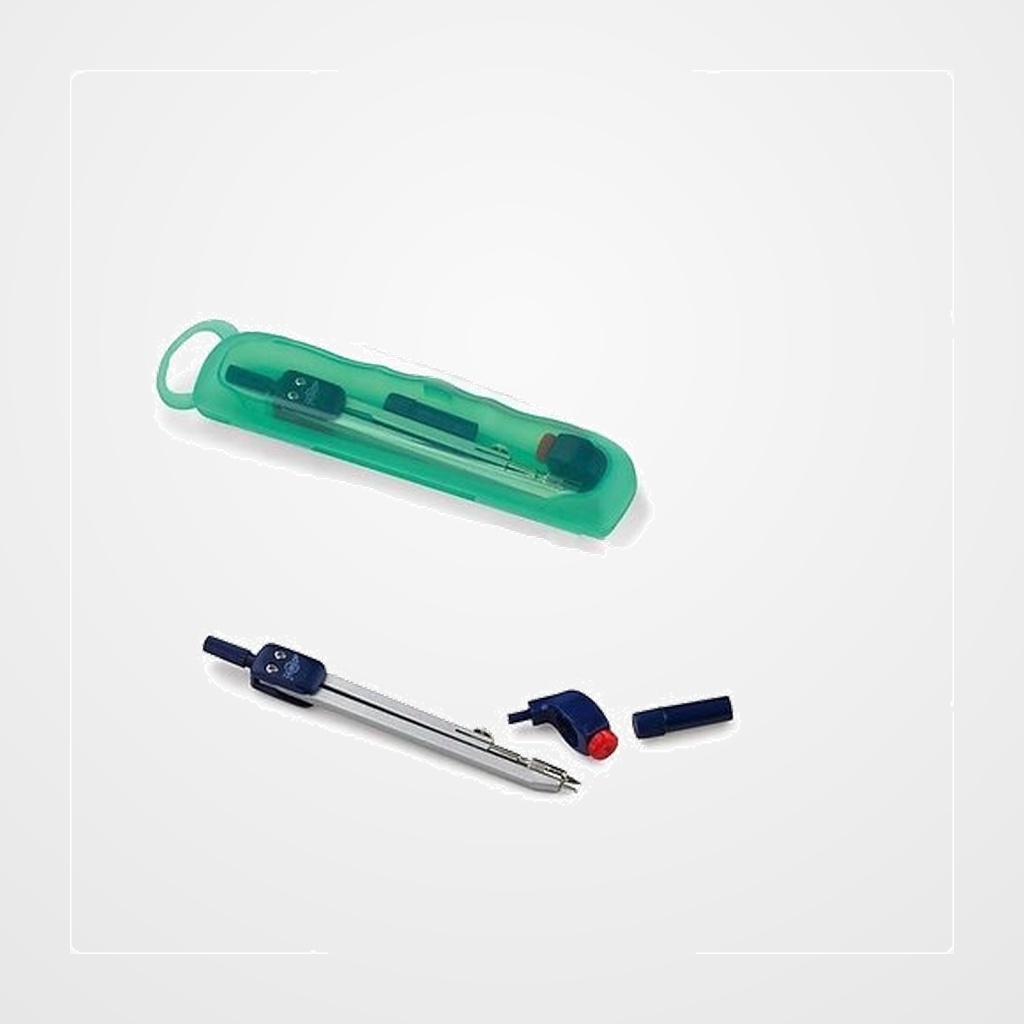 COMPAS FAIBO ESCOLAR MINAS Y ADAPTADOR UNIVERSAL SERIE 226 EN CAJA VERDE.