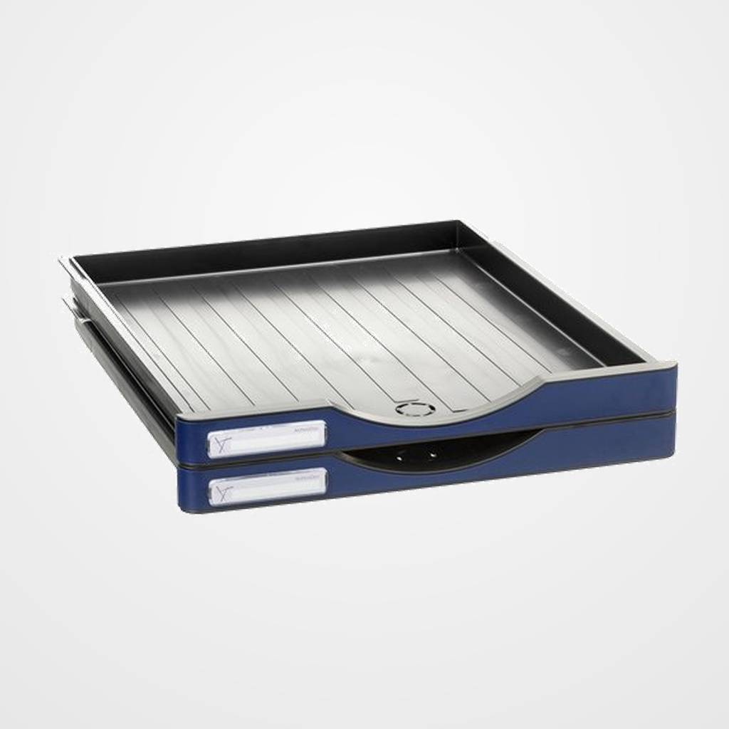 CONJUNTO 2 CAJONES ARCHIVODOC PEQUEÑOS AZUL