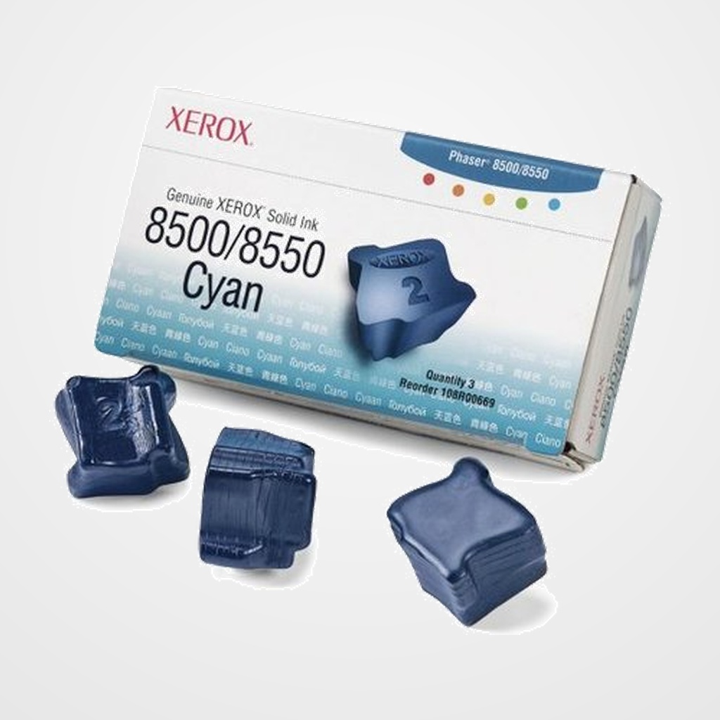 CONSUM. TEKTRONIX PHASER 8550 CIAN 3 BARRAS TINTA SOLIDA