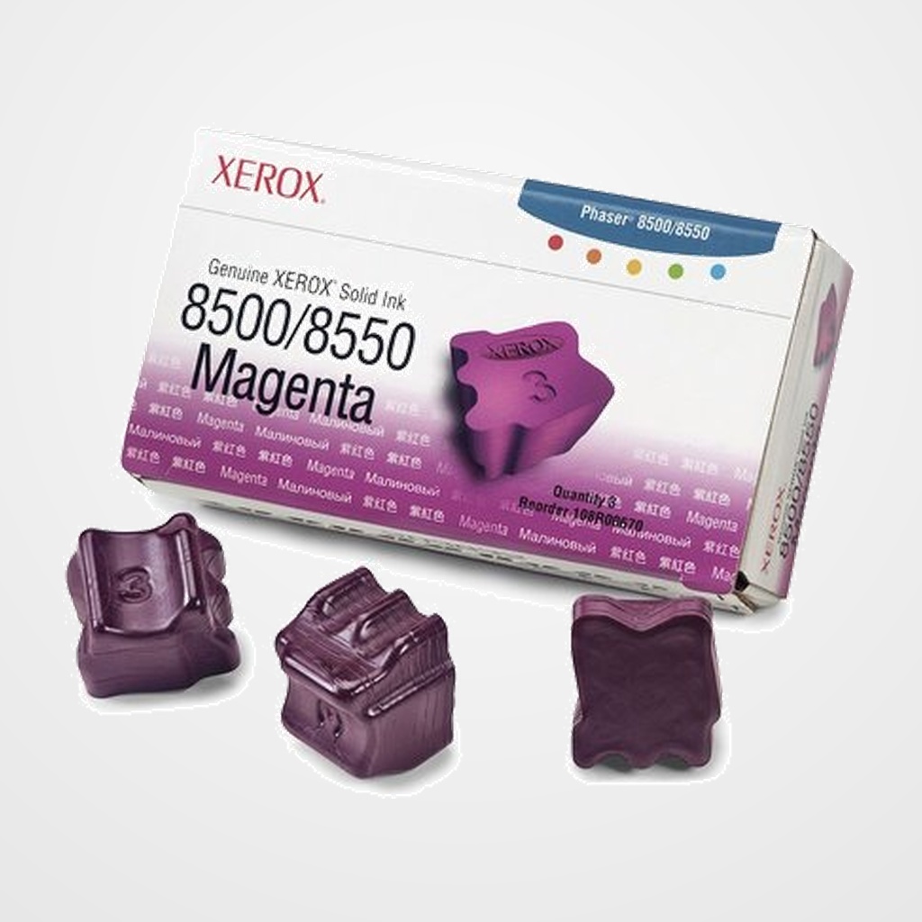 CONSUM. TEKTRONIX PHASER 8550 MAGENTA 3 BARRAS TINTA SOLIDA