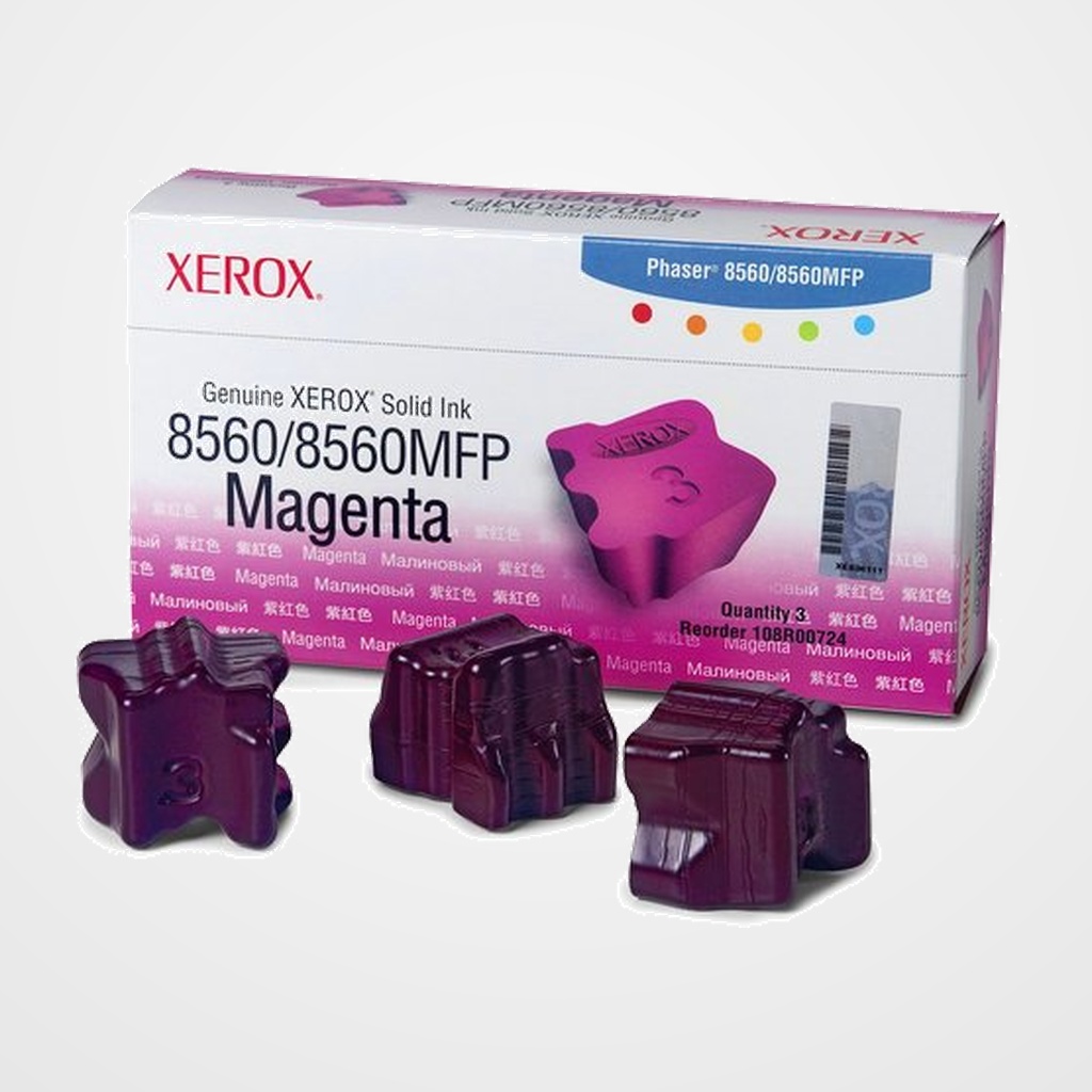 CONSUM. TEKTRONIX PHASER 8560 MAGENTA 3 BARRAS TINTA SOLIDA