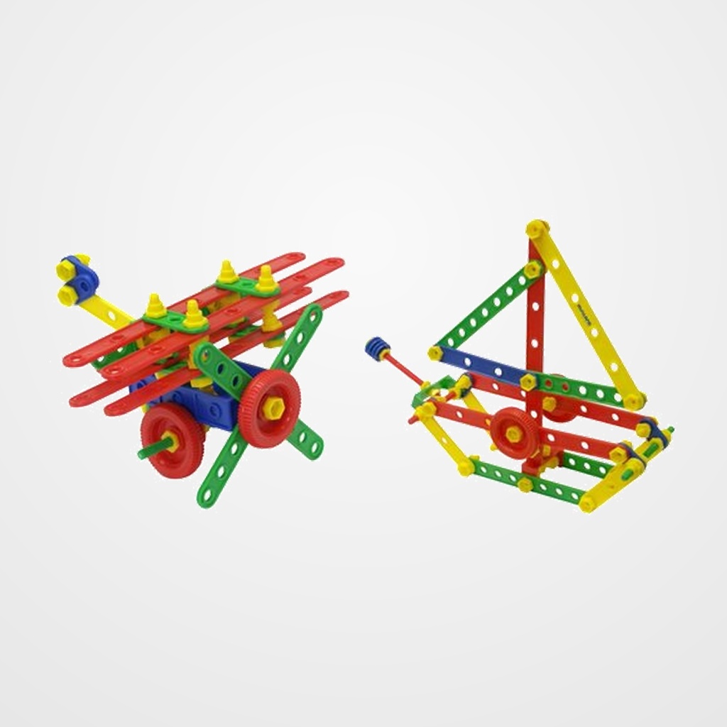 CONTENEDOR MINILAND DE 191 PIEZAS DE MECANIKO (actividades de construccion)