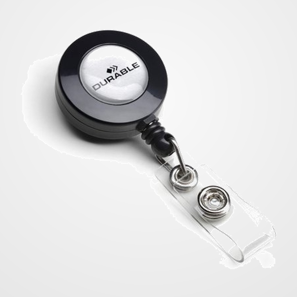 CORDON EXTENSIBLE DURABLE PARA PORTANOMBRES CON BOTON PAQUETE de 10