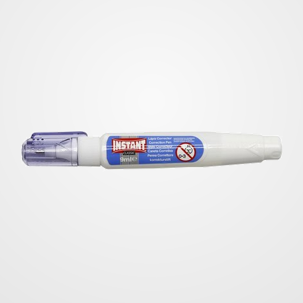 CORRECTOR LIQUIDO BOLIGRAFO INSTANT 9 ml PUNTA METAL