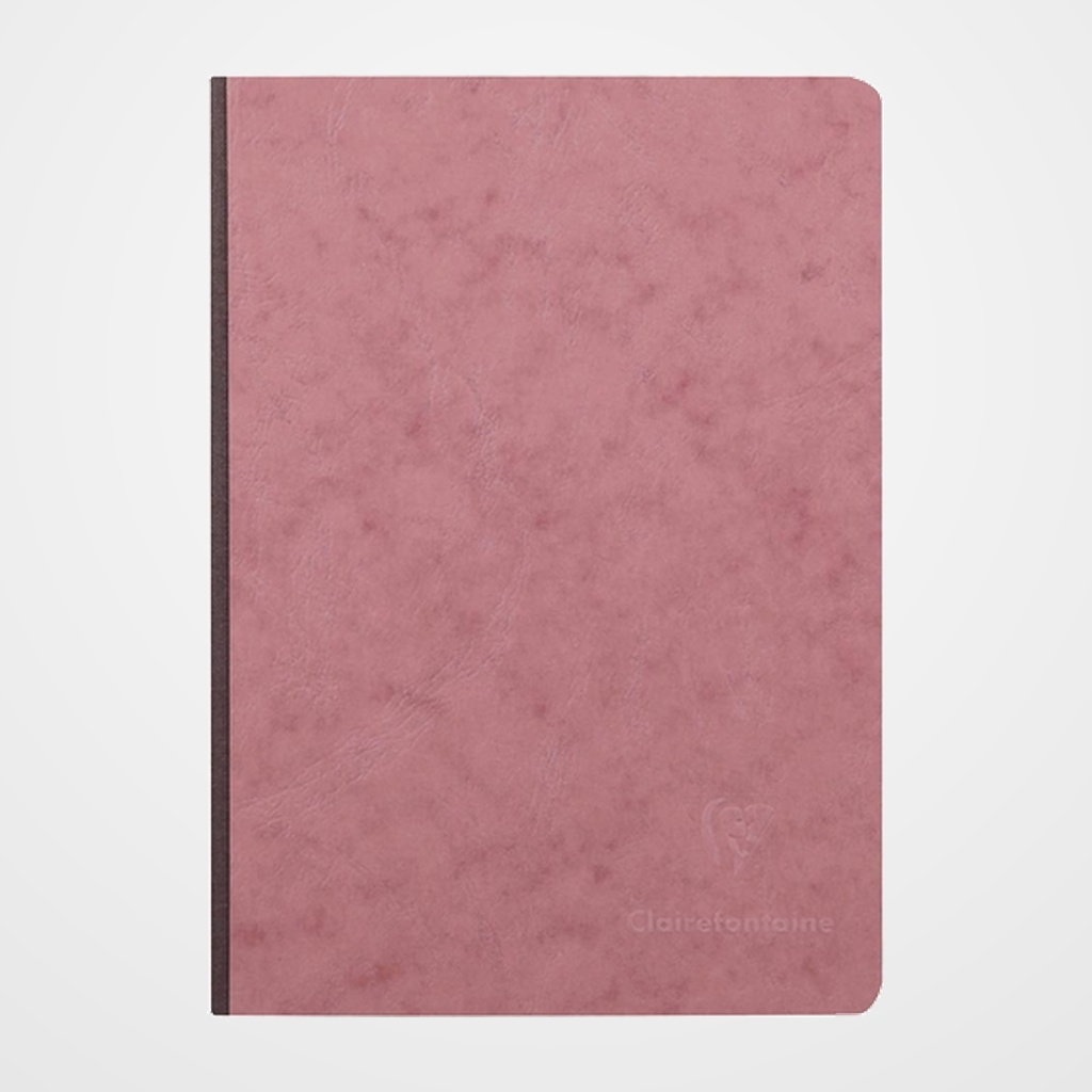 CUADERNO CLAIREFONTAINE AGE BAG COSIDO A5 LISO 96h ROSA ANTIGUO