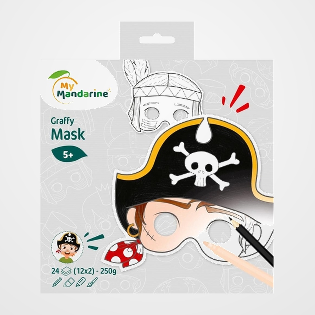 CUADERNO DE MASCARAS AVENUE MANDARINE GRAFFY CHICO 250g