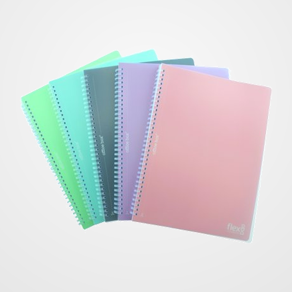 CUADERNO DE NOTAS OFFICE BOX FLEXI A4 80h SURTIDO