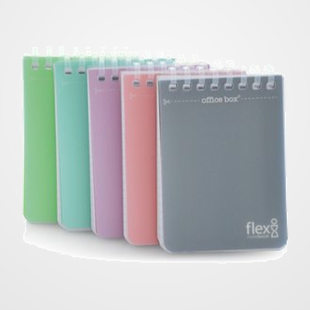 CUADERNO DE NOTAS OFFICE BOX FLEXI A7 80h SURTIDO