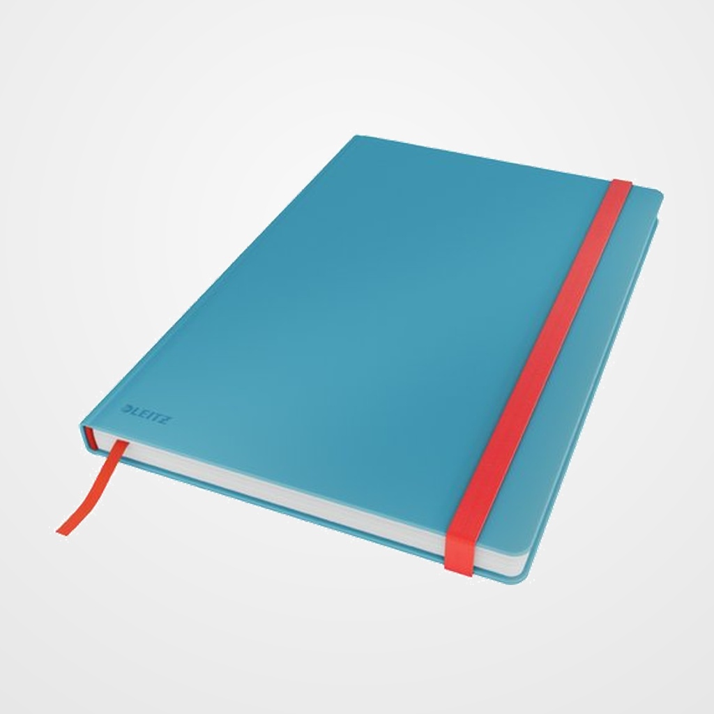 CUADERNO LEITZ COSY TOUCH B5 50gr. 80h CUAD. con GOMA AZUL