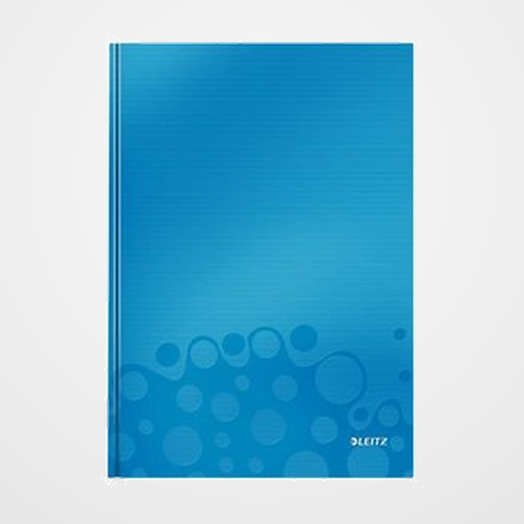 CUADERNO LEITZ WOW A4 80 hj. 90gr. CUADRIC.4x4 AZUL