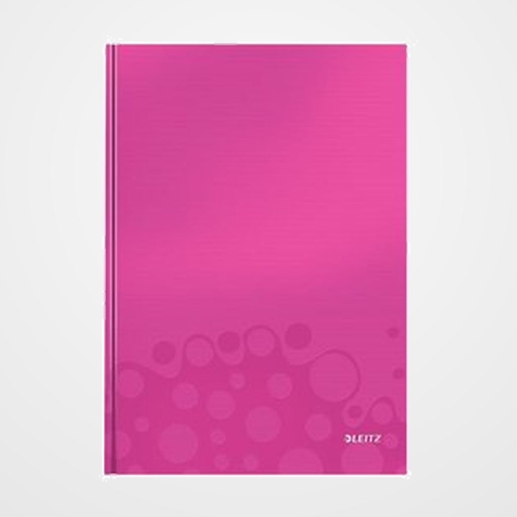 CUADERNO LEITZ WOW A4 80 hj. 90gr. CUADRIC.4x4 FUCSIA