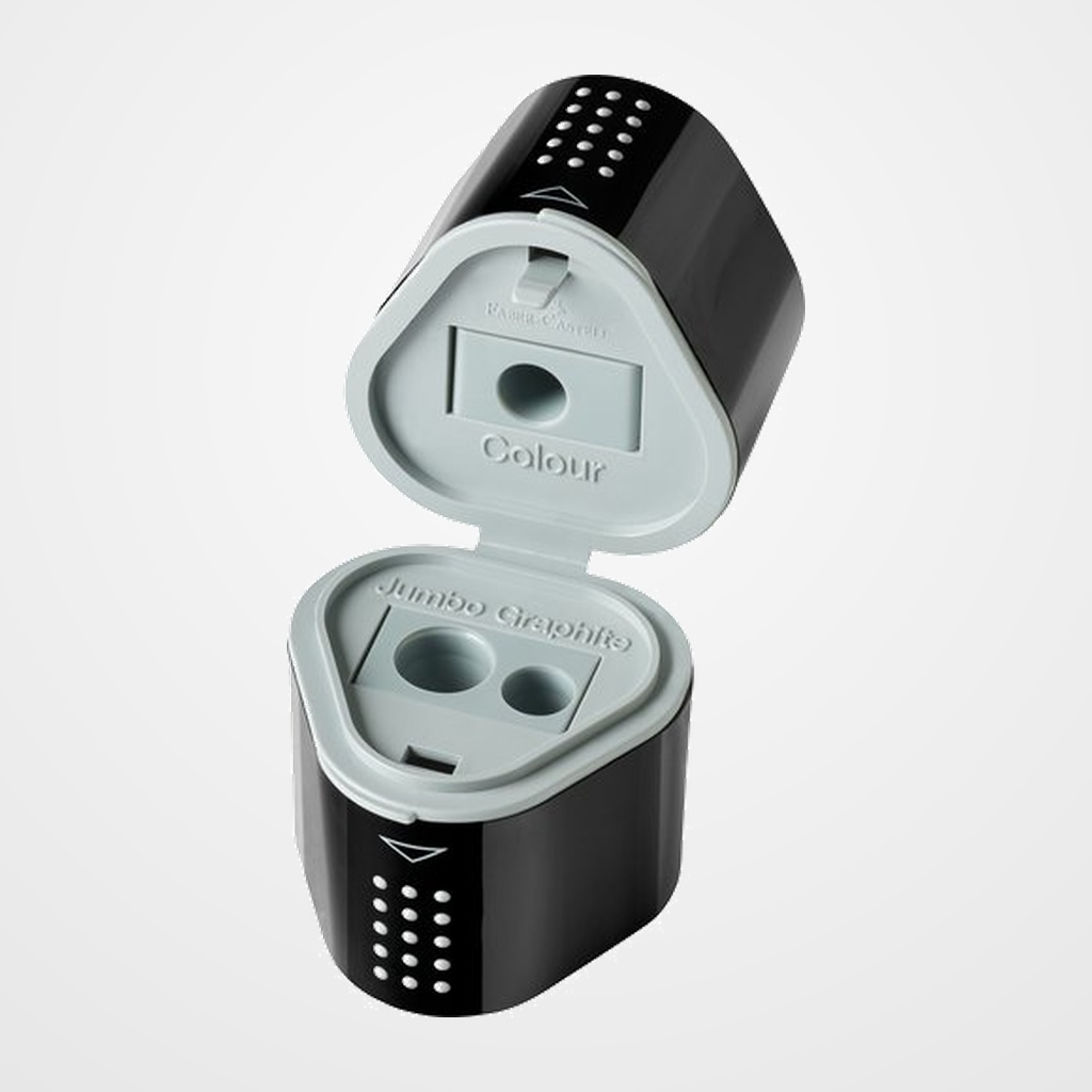 AFILALAPIZ FABER-CASTELL TRIO GRIP 3 USOS CON DEPOSITO NEGRO