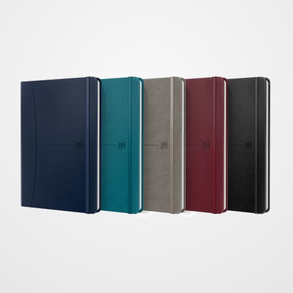 CUADERNO OXFORD SIGNATURE tapa EXTRA A5 80h HORIZONTAL SURTIDO COLORES CLASICOS (5)