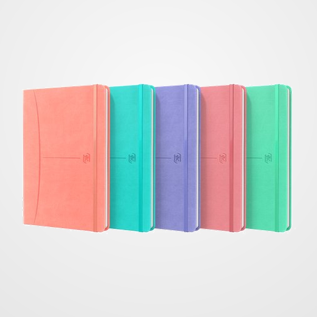 CUADERNO OXFORD SIGNATURE tapa EXTRA A5 80h LISO COL.PASTEL (5)
