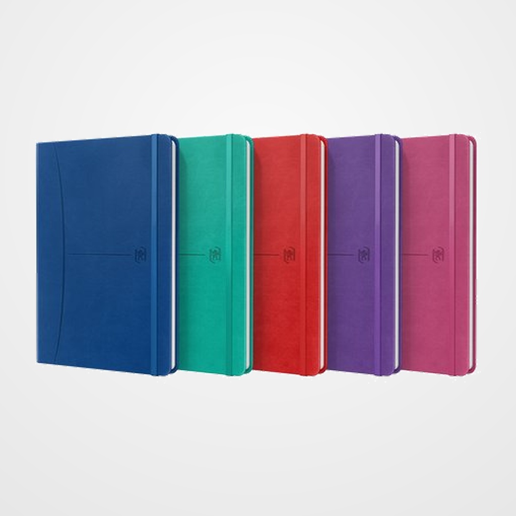 CUADERNO OXFORD SIGNATURE tapa EXTRA A5 80h LISO COL.VIVOS (5)