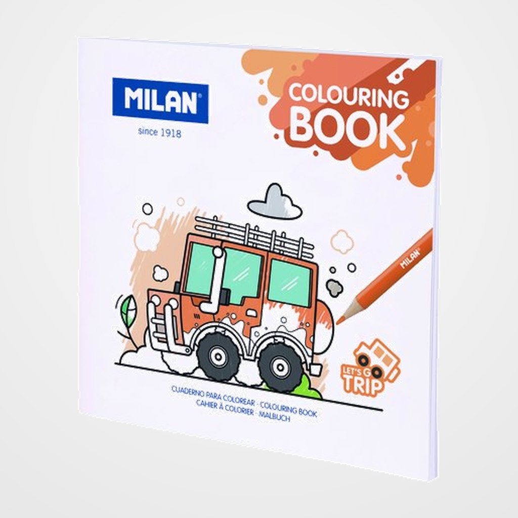 CUADERNO PARA COLOREAR MILAN 140g 20h LETS GO TRIP