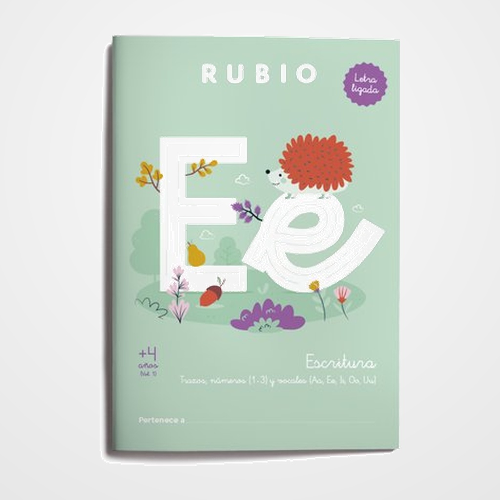 [22201252] CUADERNO RUBIO A4 ESCRITURA CON LETRA LIGADA VOL.1 (+4 años)