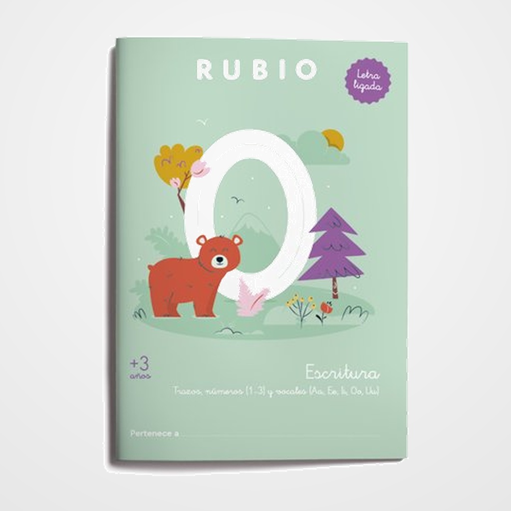 CUADERNO RUBIO A4 ESCRITURA CON LETRA LIGADA (+3 años)