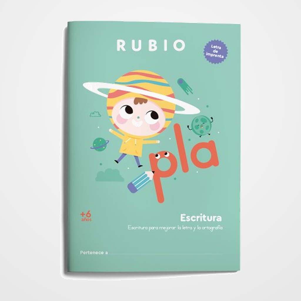 CUADERNO RUBIO A4 ESCRITURA LETRA DE IMPRENTA (+6 años)