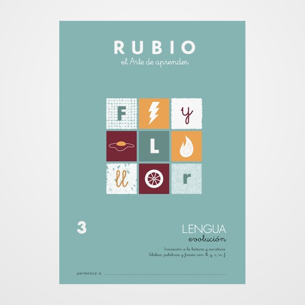 CUADERNO RUBIO A4 LENGUA EVOLUCION Nº 3 (5-6 años)