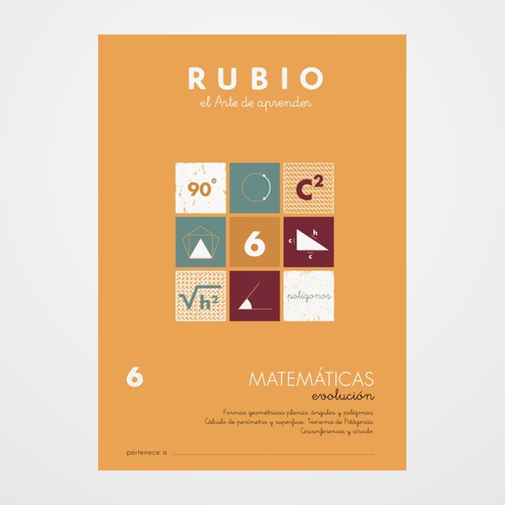 CUADERNO RUBIO A4 MATEMATICAS EVOLUCION Nº 6 (11-12 años)