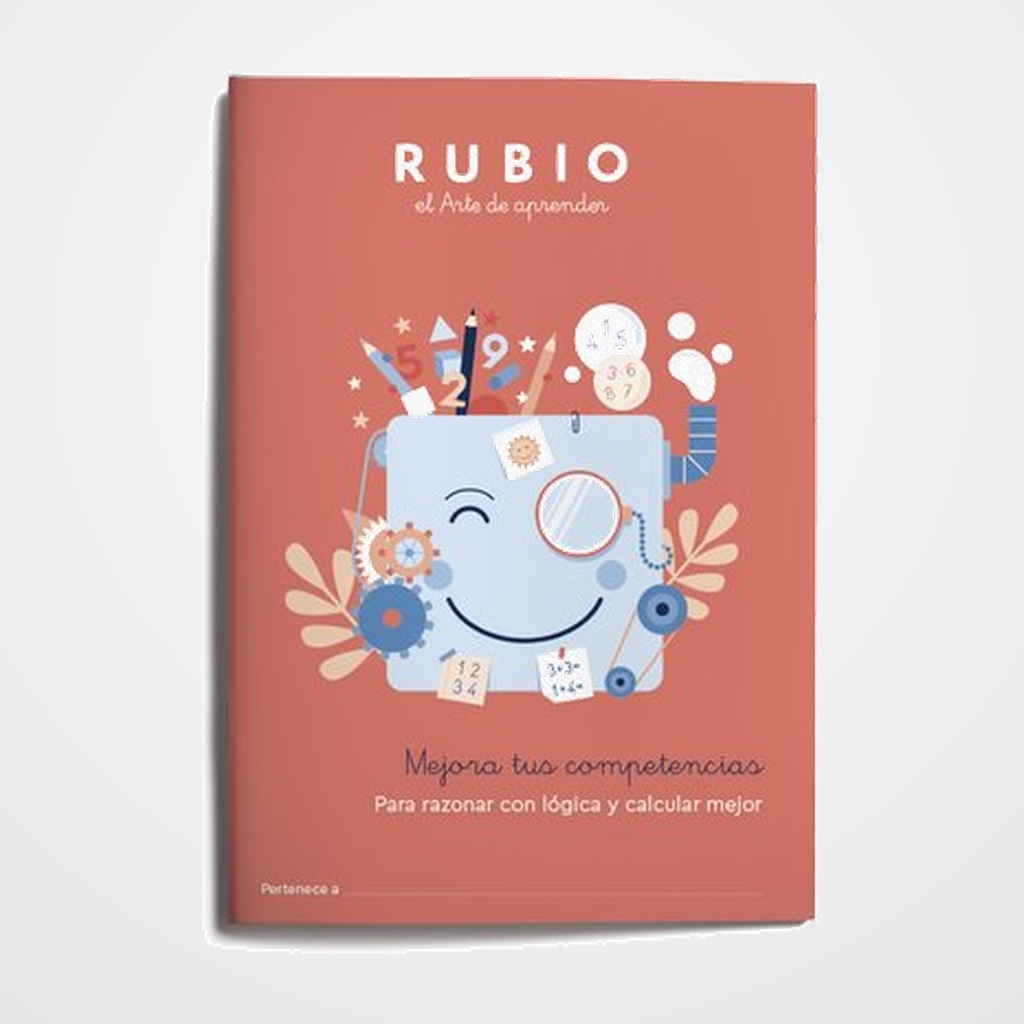 CUADERNO RUBIO A4 MEJORA TUS COMPETENCIAS PARA RAZONAR CON LOGICA Y CALCULAR MEJOR (7-8 años)