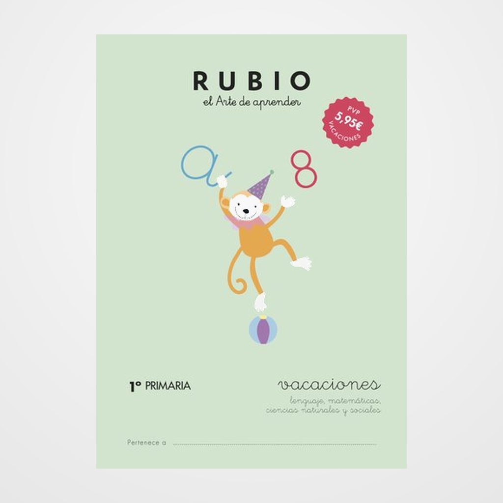 [22201008] CUADERNO RUBIO A4 VACACIONES 1º PRIMARIA (5-6 años)