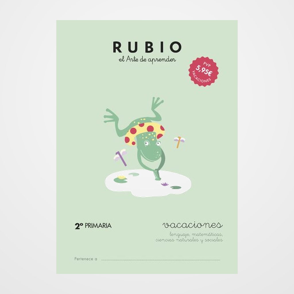 [22201010] CUADERNO RUBIO A4 VACACIONES 2º PRIMARIA (7-8 años)