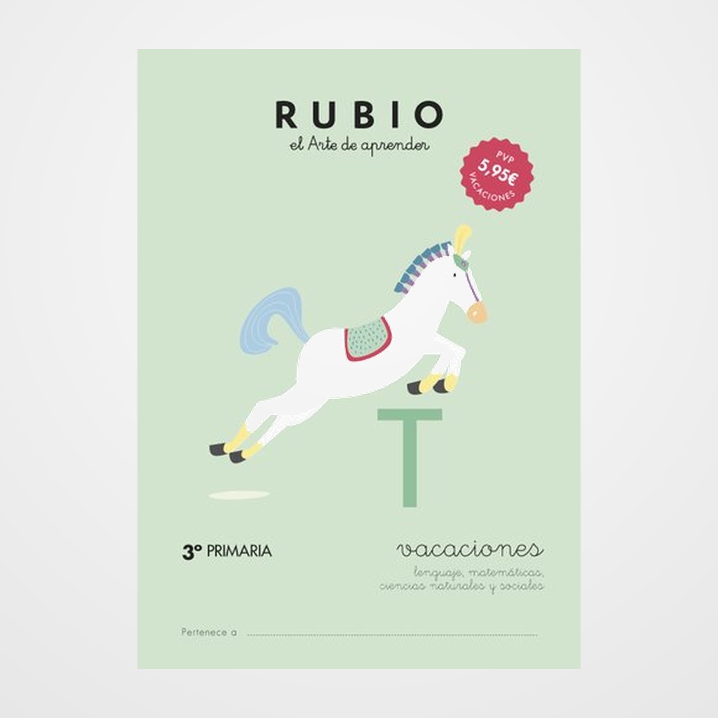 CUADERNO RUBIO A4 VACACIONES 3º PRIMARIA (7-8 años)