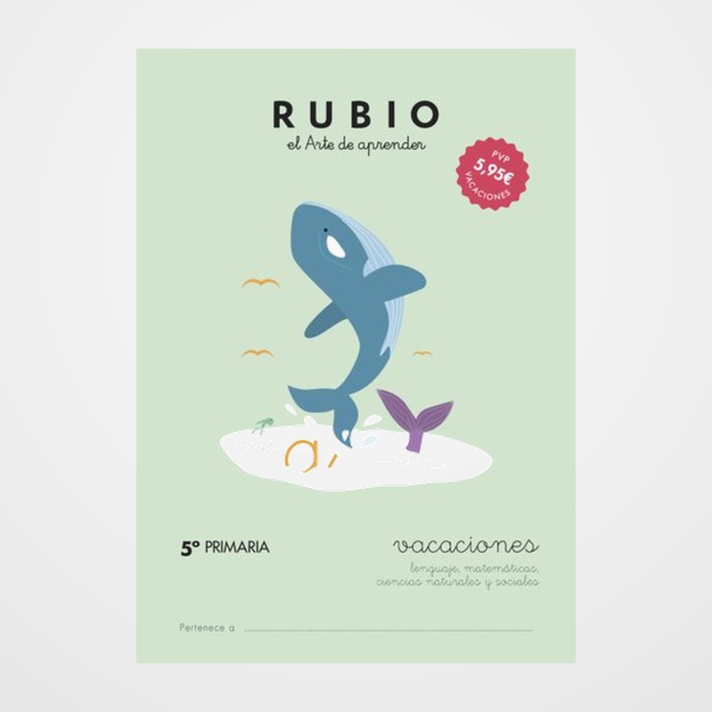 CUADERNO RUBIO A4 VACACIONES 5º PRIMARIA (9-10 años)