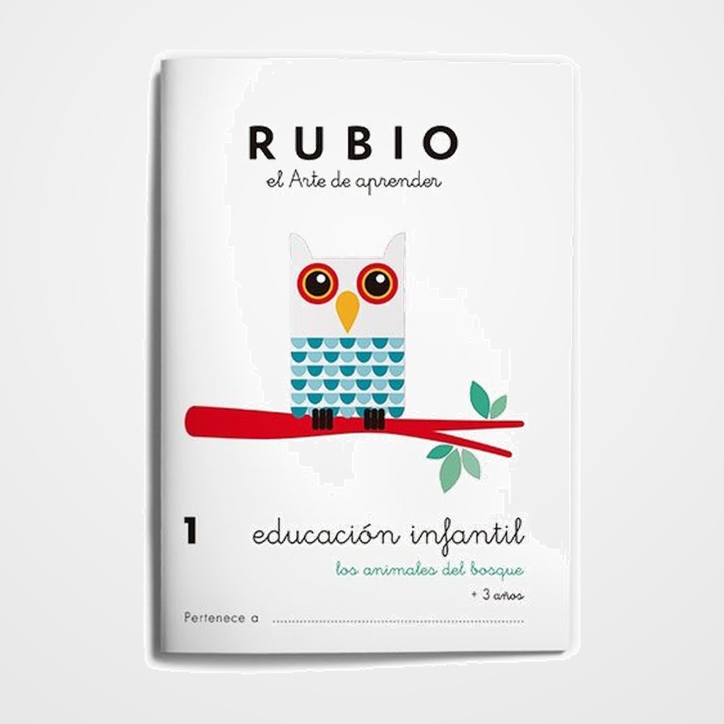 CUADERNO RUBIO A5 EDUCACION INFANTIL Nº 1 - ANIMALES DEL BOSQUE (+3 años)