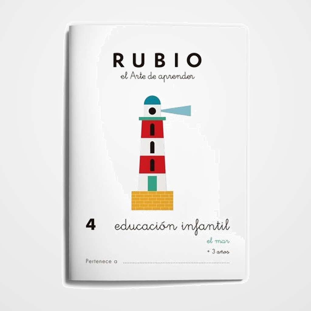 CUADERNO RUBIO A5 EDUCACION INFANTIL Nº 4 - EL MAR (+3 años)