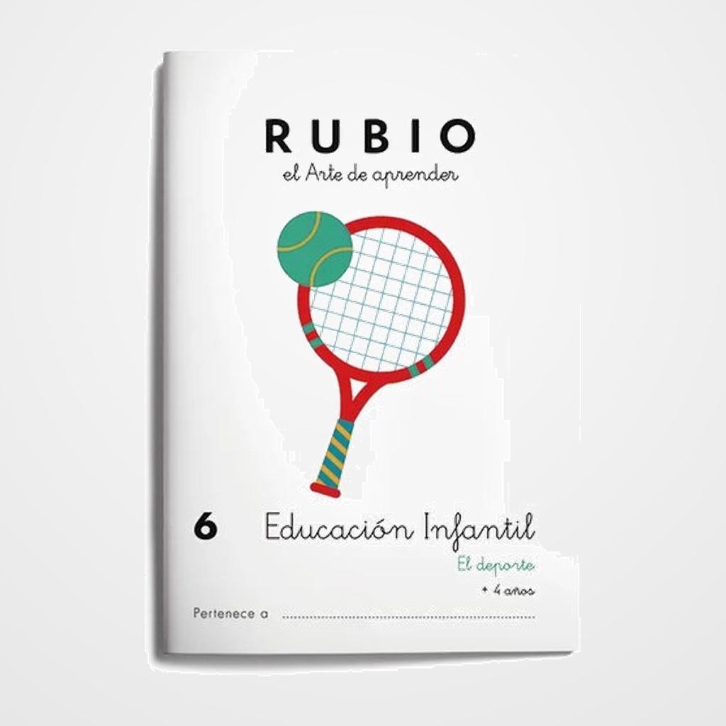 [22201079] CUADERNO RUBIO A5 EDUCACION INFANTIL Nº 6 - EL DEPORTE (+4 años)