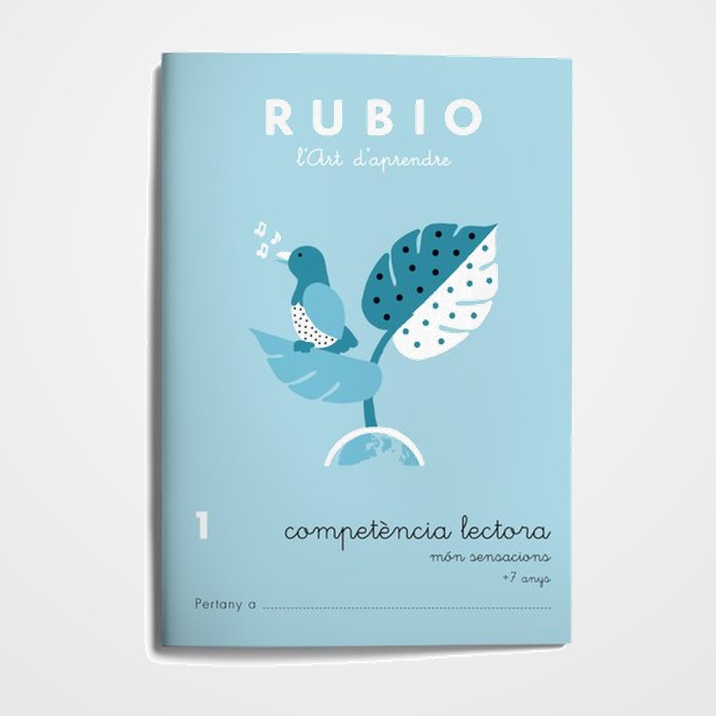 [22201026] CUADERNO RUBIO (CATALAN) A5 COMPETENCIA LECTORA Nº 1 - MON SENSACIONS (+7 anys)