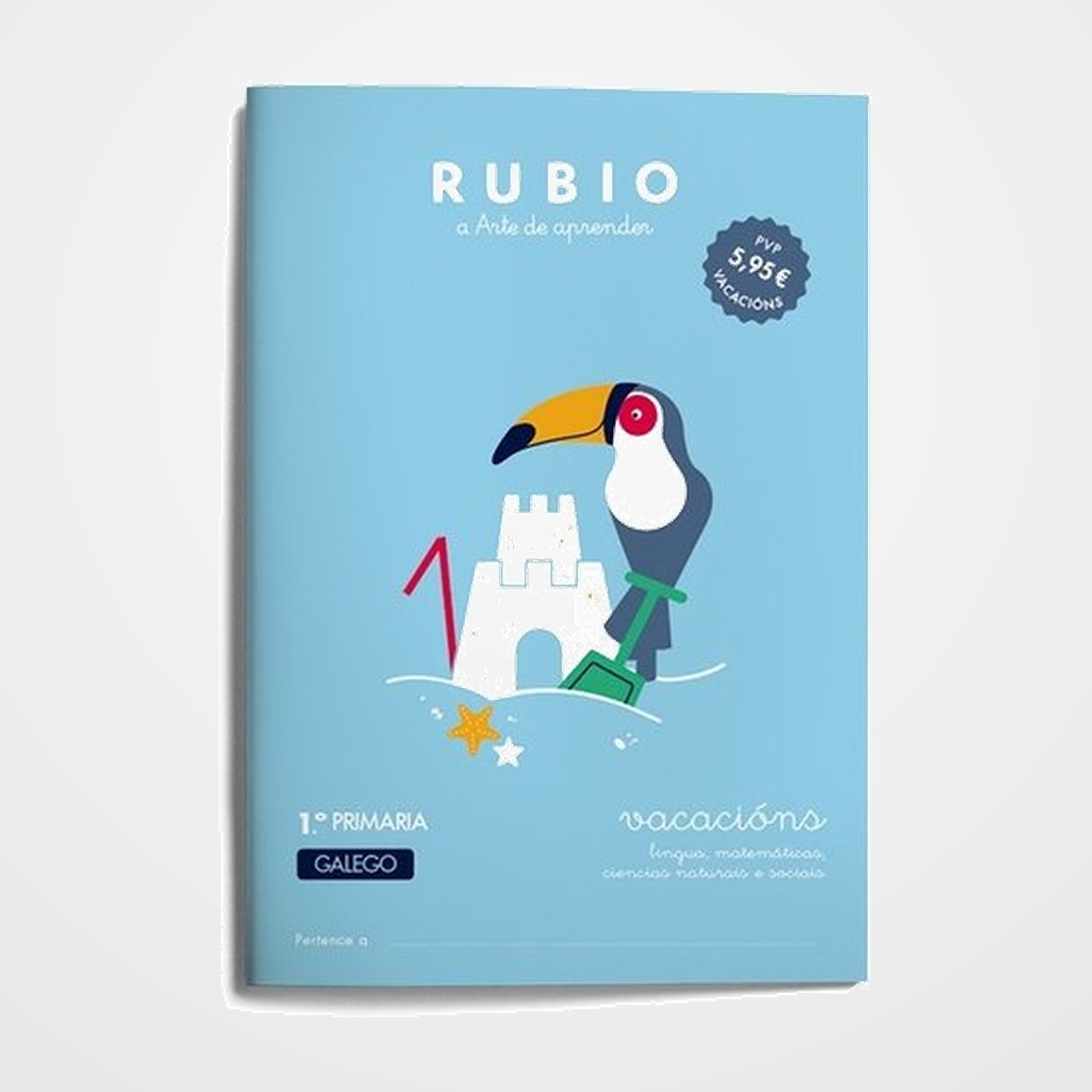 [22201108] CUADERNO RUBIO (GALLEGO) A4 VACACIONS 1º PRIMARIA (5-6 años)