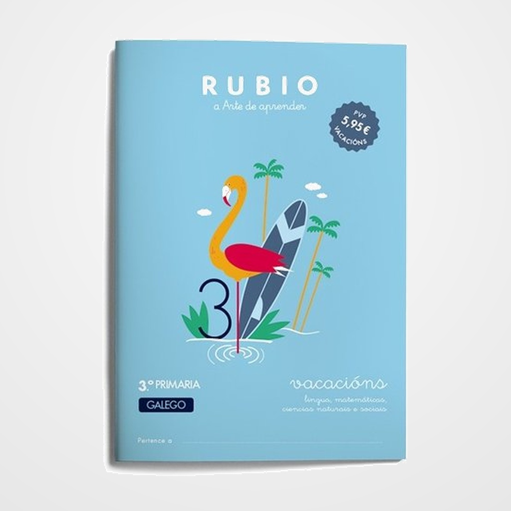 CUADERNO RUBIO (GALLEGO) A4 VACACIONS 3º PRIMARIA (7-8 años)