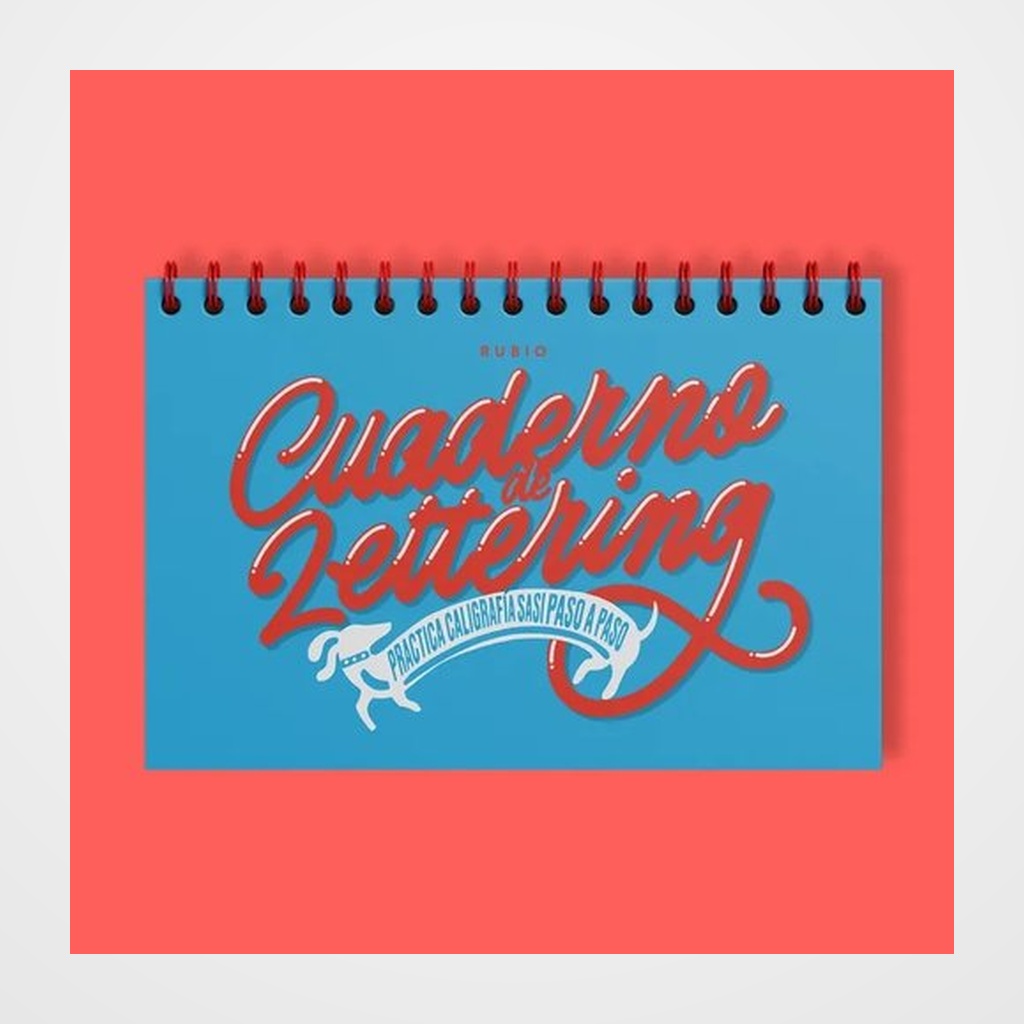 CUADERNO RUBIO 204x304 HORIZONTAL ESPIRAL LETTERING -PRACTICA CALIGRAFIA SASI PASO A PASO