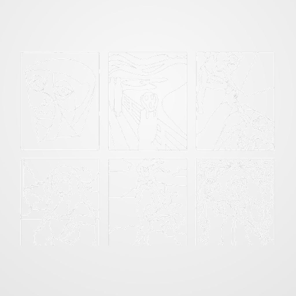 CUADRO ARENA NIEFENVER MOD.ARTE PACK DE 6