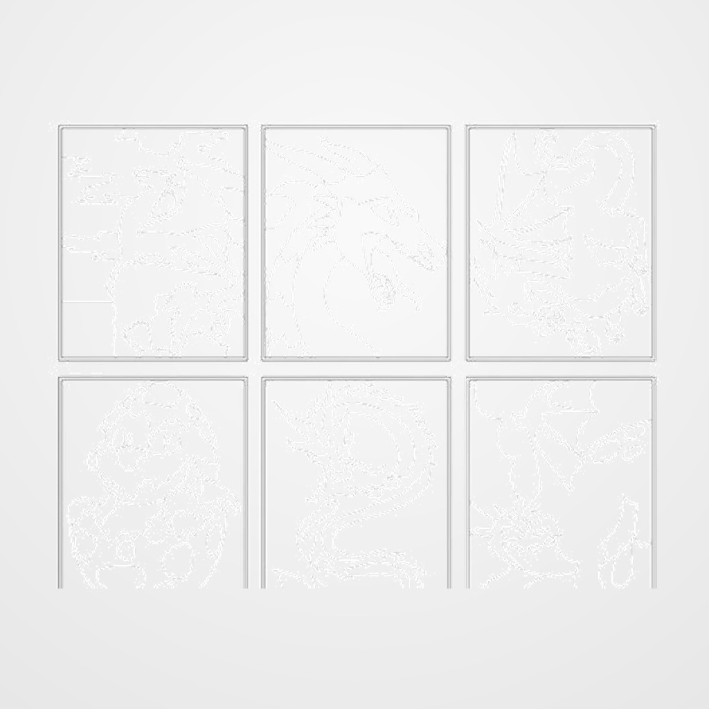 CUADRO ARENA NIEFENVER MOD.DRAGONESPACK DE 6