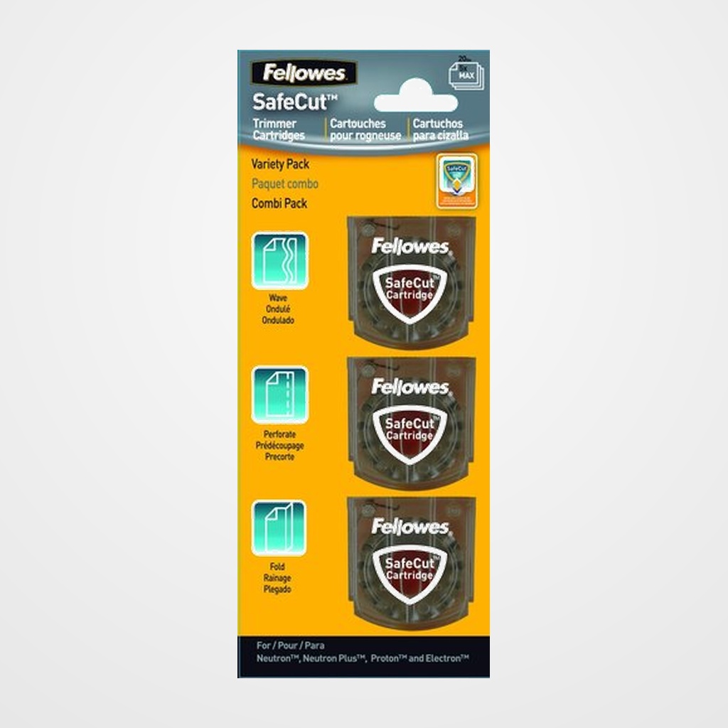 CUCHILLA de CORTE FELLOWES MICROPERFORADO, PLEGADO Y ONDULADO (set de 3)