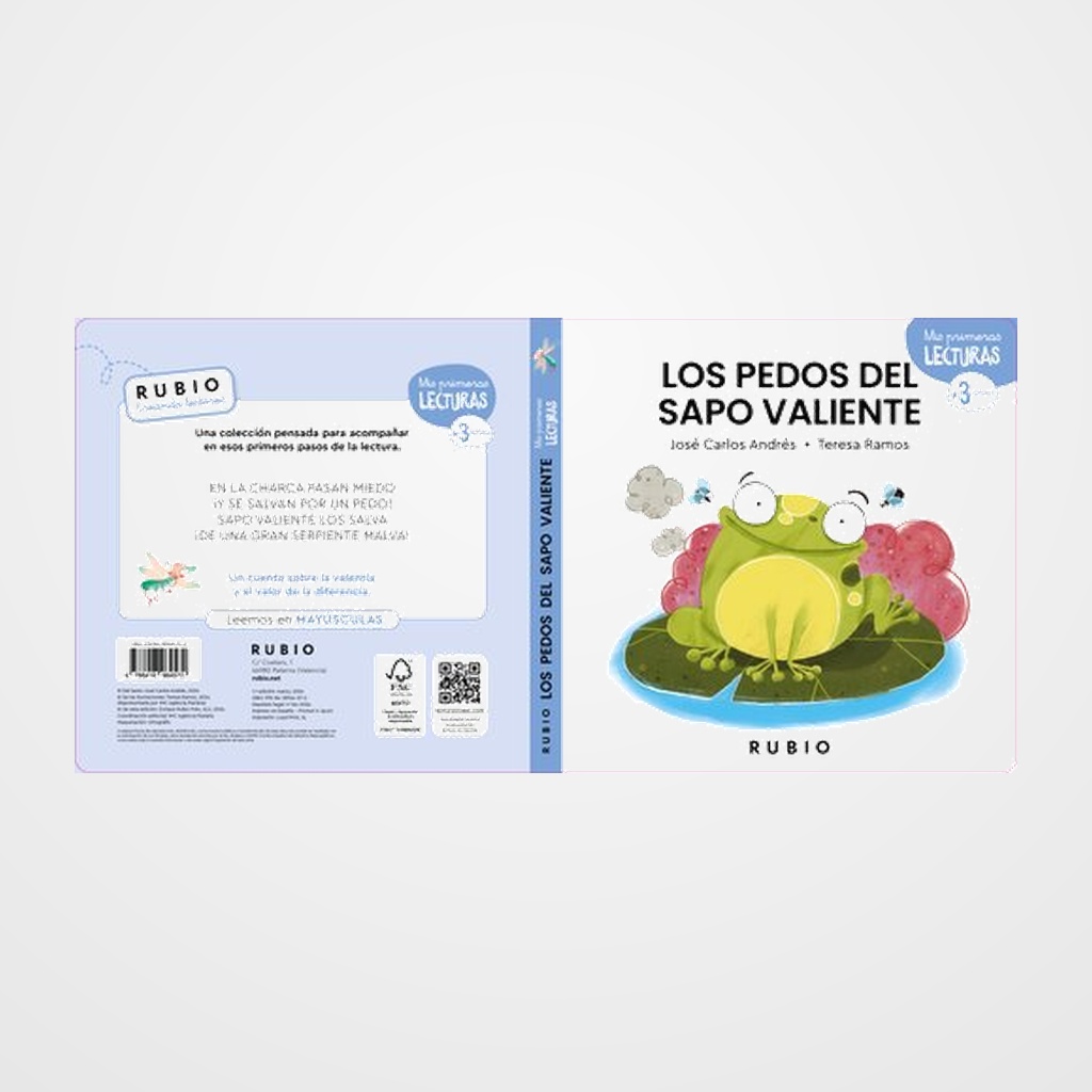 CUENTO RUBIO 200x200 LOS PEDOS DEL SAPO VALIENTE (+3 años)