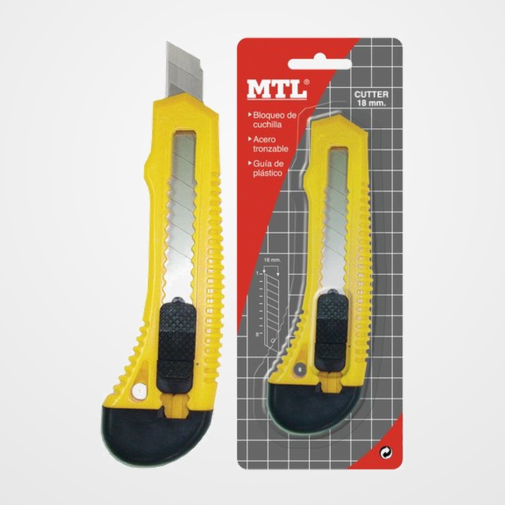 CUTER MLT 18 mm. con GUIA PLASTICO