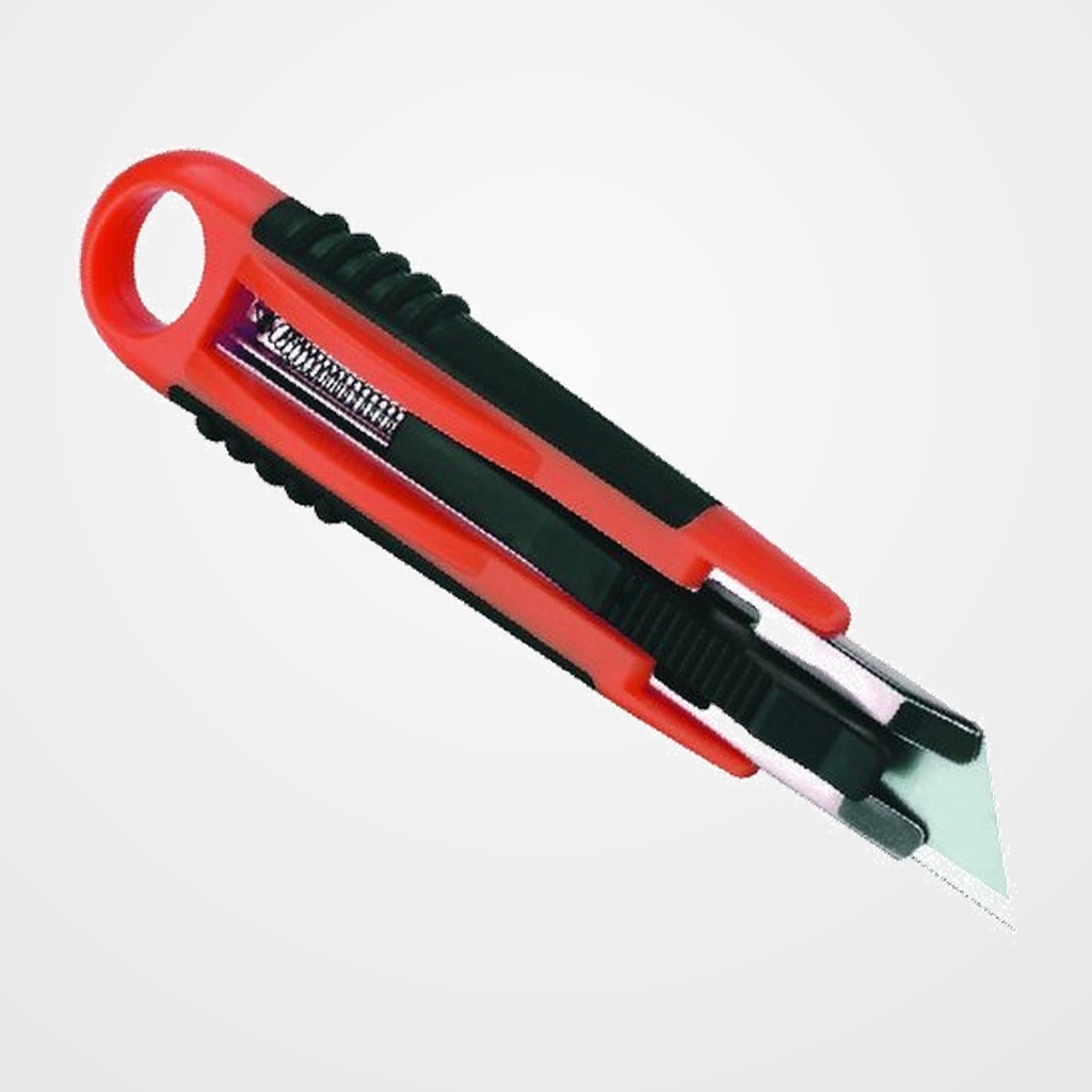 CUTER RETRACTIL ERGO 18 mm con GUIA METALICA