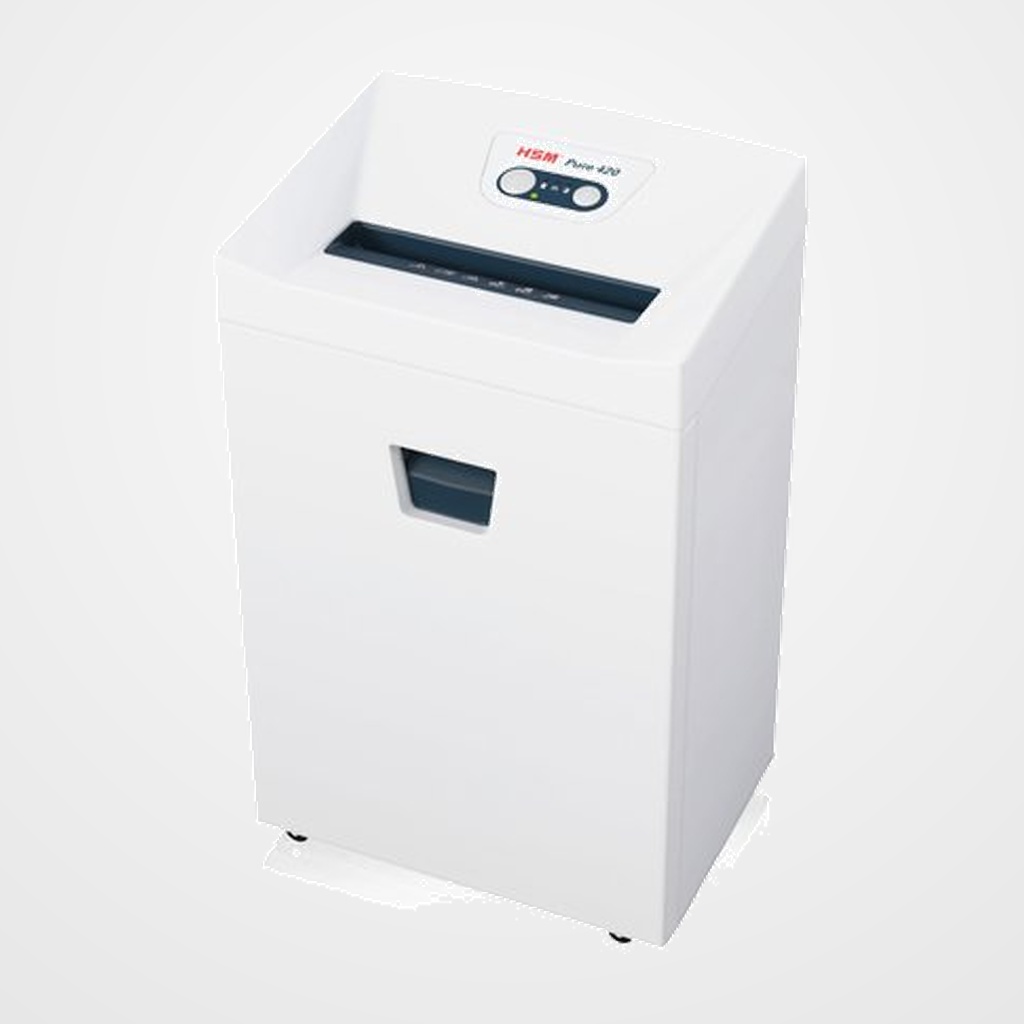 DESTRUCTORA HSM PURE 420 (17-19h TIRAS.) Nivel.seg.P2 - tiras 3.9 mm, dep.35L