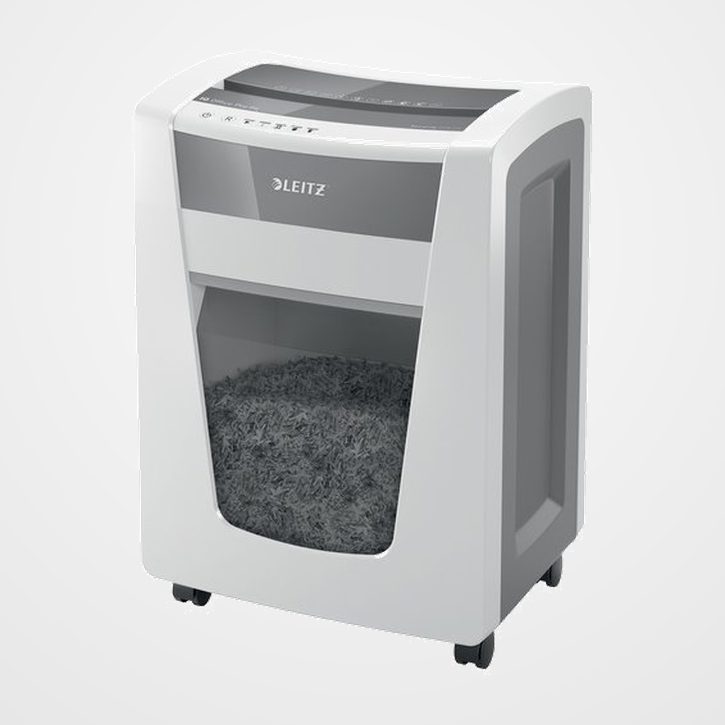 DESTRUCTORA LEITZ IQ OFFICE PRO P4 (22h CONFETI) Nv.seg.4 - particula 4x40mm dep.30L