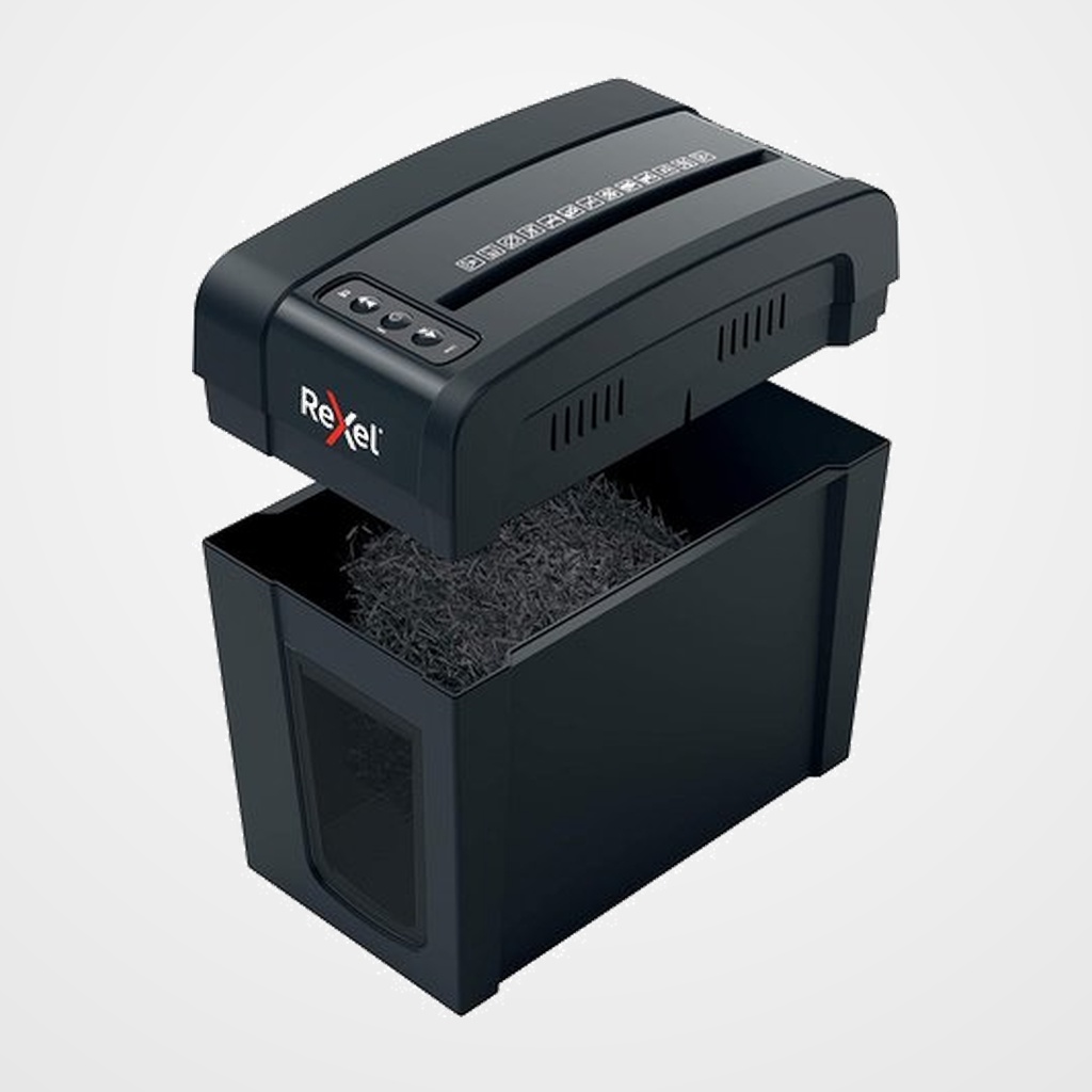 DESTRUCTORA REXEL SECURE X6-SL NEGRO (6h CONFETI) Nv.seg.4 - particula 4x40mm dep.10L